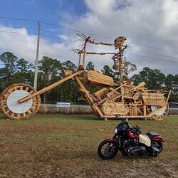 The campground does a Burning Man rip off called Burning Bike.