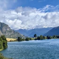 Lago Elizalde mit Blick auf den Cerro Huemules
