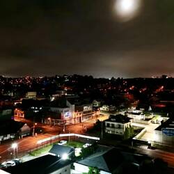 Vollmond-Aussicht über Puerto Montt