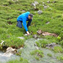 Natürlich wird frisches Lechwasser gezapft