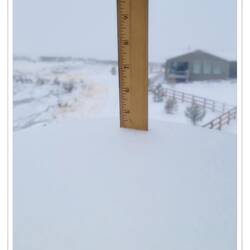 Not a huge amount, but today's wet snow — with more expected — leads to changes.