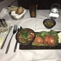 Breakfast on Qatar Airlines