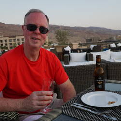 Give him a pale ale and he is happy anywhere. Karakale.