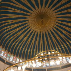 King Abdullah Mosque ceiling