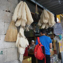 Brooms, gourds and spices here.