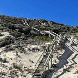 288 stairs to get to the beach here!