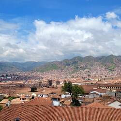 Ausblick von unserem Hostel