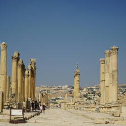 The colonnaded Cardo Maximus. Can you picture the chariots rolling down the road?