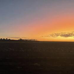 Sonnenuntergang in orange