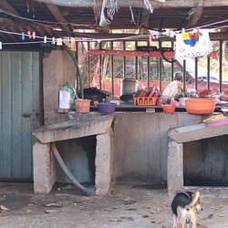 The wasup area and washroom on thecleft