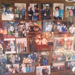 Carlos' wall of fame.