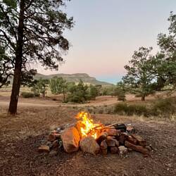Rawnsley Bluff - The view of the mountain we climbed from our camp site