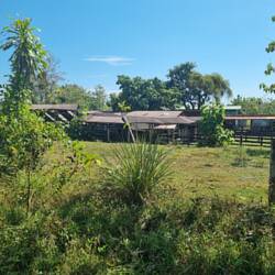 Der Bauernhof, wo ich unter den Elektrozäunen durch gegangen bin