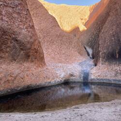 Permanent waterhole at rock. Sadly no swimming
