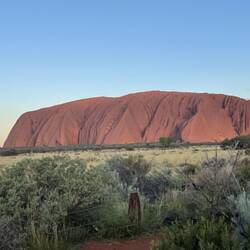 Rock when sun setting