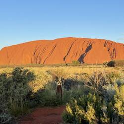 Rock just before sunset