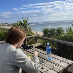 Blick auf den Surfspot
