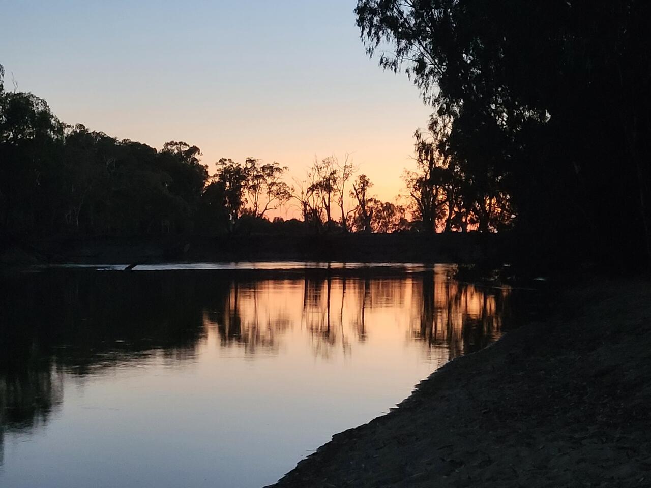 Early morning on the river.