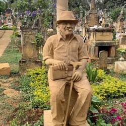 Le cimetière de Barichara montre les prouesses des tailleurs de pierre du village