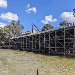 The wharf or what is left of it. 1/5 of the original size