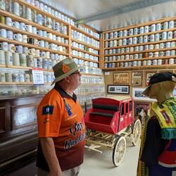 Mark admiring the 9000 beer steins