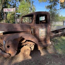 Old grog delivery truck. Phone number 9.