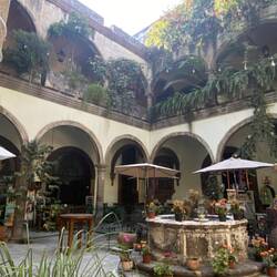 Breakfast courtyard