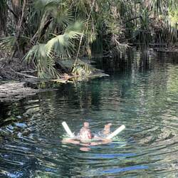 Nan conquering the creek