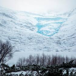 Der Svartisen-Gletscher.