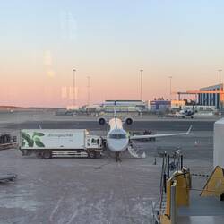 Unser Flieger am Stockholm Airport