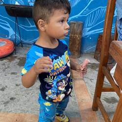 Our "waiter", Diego