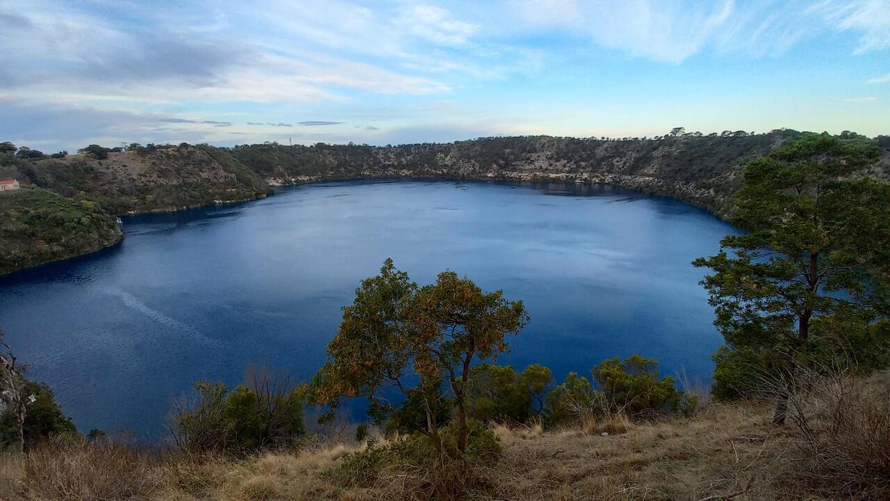Blue lake