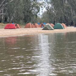 My planned campsite tonight overrun with school kids. I pushed on...