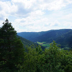 Ausblick vom Huberfelsen