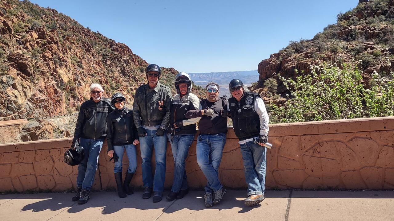 Gary (left), Donna, Tom, me, Sergio, and Lonnie