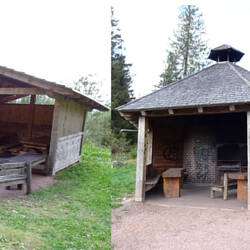 Schütz- und Grillhütten in der Nähe vom Brend