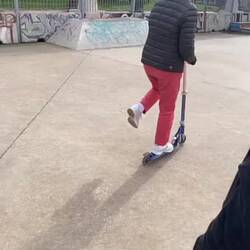 Joan in the skate park