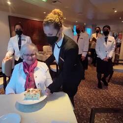 Happy Birthday to me ... Aboard Insignia — Haifa, Israel.