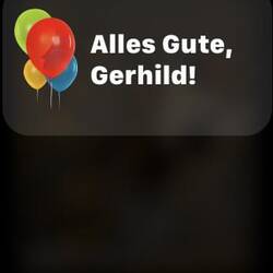 Sogar meine Uhr denkt an mich ...