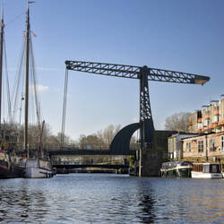 Entrepotdoksluis, brug 80 in de Hoogte Kadijk, Amsterdam