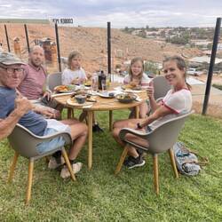 Lunch and great views at the Big Winch. Here, you get 2 lots of ribs in a meal!