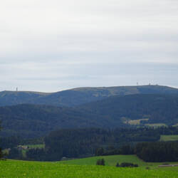Zwischenzeitlicher Ausblick auf den Seebuck und den Feldberggipfel
