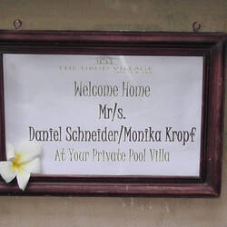 Eingang unserer Villa