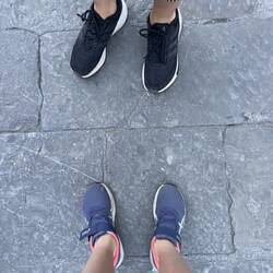 These shoes have done some walking