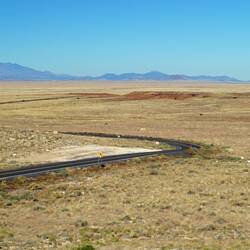 Der Humphrey Peak bei Flagstaff in der Ferne
