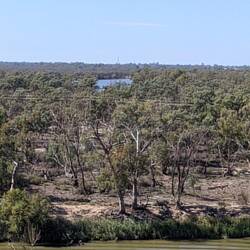 Over looking the Murray. This is taken from the highest point in the district. In Merbein