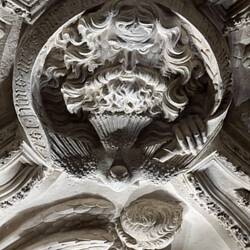 Carving od God the Father and Descending Dove