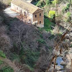 Blick auf eine Gaststätte