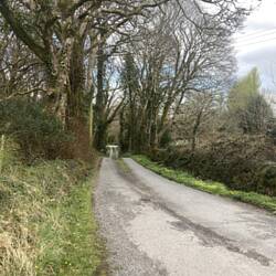 The Old Road passes by Gobnait's shrine and holy well and the old Sweeney farm
