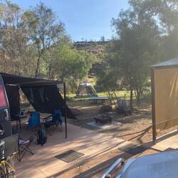 The "Observatory" at the back of our site before the creek.